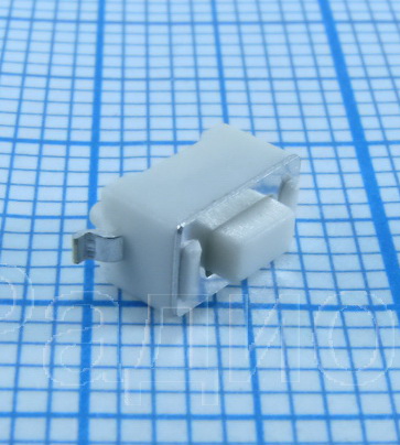 Микрокнопка прямоугольная тактовая, 2pin, 6x3,5x4,3мм, L=1,3мм, SMD (IT-1101NE-S) фото 5
