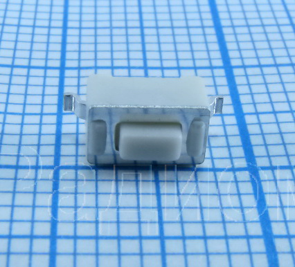 Микрокнопка прямоугольная тактовая, 2pin, 6x3,5x4,3мм, L=1,3мм, SMD (IT-1101NE-S) фото 6