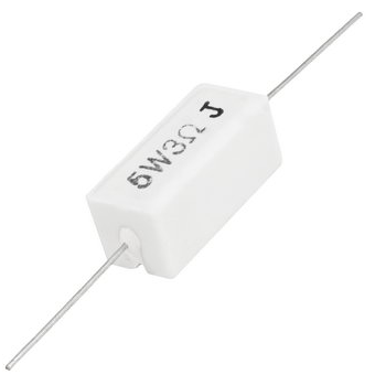 РЕЗИСТОР 5W 3 OM керамика SQP5 RX27-1 РЕЗИСТОР 5W 3 OM керамика SQP5 RX27-1