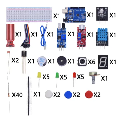 КОНСТРУКТОР ЭЛЕКТРОННЫЙ ARDUINO (стартовый,обучающий набор) (Модуль ArduinoUNO R3 на м/контр.ATmega328P(SMD); плата беспаечн.(400pin);1 х USB кабель;д фото 3 КОНСТРУКТОР ЭЛЕКТРОННЫЙ ARDUINO (стартовый,обучающий набор) (Модуль ArduinoUNO R3 на м/контр.ATmega328P(SMD); плата беспаечн.(400pin);1 х USB кабель;д фото 3
