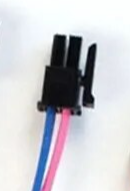 РАЗЪЕМ питания низковольт 2pin MMF-2x1F pitch шаг 3.0мм (Micro-FIT) (штекерный корпус + гнездовые контаты провода 0.3m AWG20=0.5mm2, Корпус 4х7х14,5мм