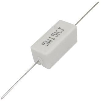 РЕЗИСТОР 5W   15 KOM керамика SQP5 RX27-1
