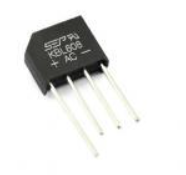 MOST 6A, 1000V KBU6M/GBU610 (GBU6M/GBU608=800V) ((KBL610/KBU610/RS607/RS507=5A/KBL507=5A/KBL606=600V/GBU608=800V) KBU (RS-2) в ряд (23.7х18х7мм)