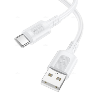 КАБЕЛЬ USB-AM / USB x Type-C (штекер) 1.0М; BOROFONE BX111  3.0А  Круглый; d=3.5мм; цв: Белый      