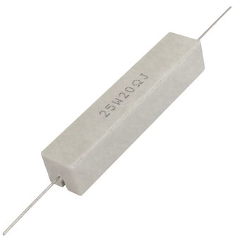РЕЗИСТОР 25W 20 OM керамика SQP25 RX27-1 РЕЗИСТОР 25W 20 OM керамика SQP25 RX27-1