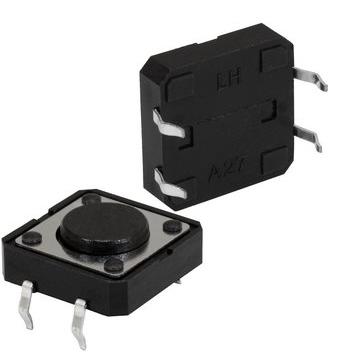 Микрокнопка квадратная тактовая, 4pin, 12x12x4,3мм, L=0,3мм (SWT-5, ПКН-125, B3F-4005, KAN1211-0431B)