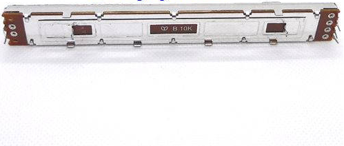 РЕЗИСТОР переменный B10K линейный СТЕРЕО (ползунковый/движковый) 6pin 128.0x16.0x7.0 мм Экран РЕЗИСТОР переменный B10K линейный СТЕРЕО (ползунковый/движковый) 6pin 128.0x16.0x7.0 мм Экран