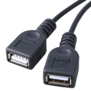 Преобразователь напряжения DC-DC 12V >> 5V до 3A (15W) Вход: 2 провода(черн/красн);  Выход:2 гнезда USB-AF  длина 21см; габариты: 45х26х15мм; без свет фото 3