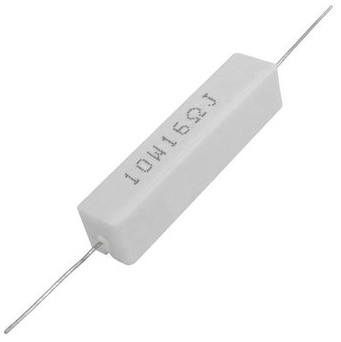 РЕЗИСТОР 10W 16 OM керамика SQP10 RX27-1 РЕЗИСТОР 10W 16 OM керамика SQP10 RX27-1