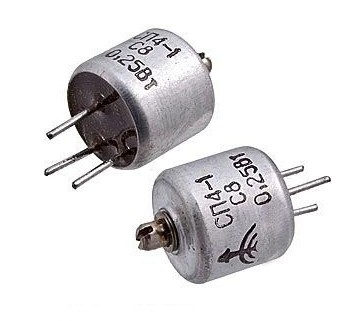 РЕЗИСТОР 0.25Вт СП4-1А 330OM подстр. 3pin (вал М2 х 3мм)