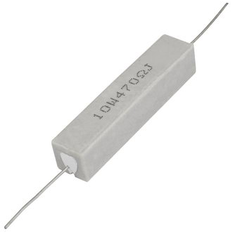 РЕЗИСТОР 10W     470 OM керамика 5% SQP10 RX27-1