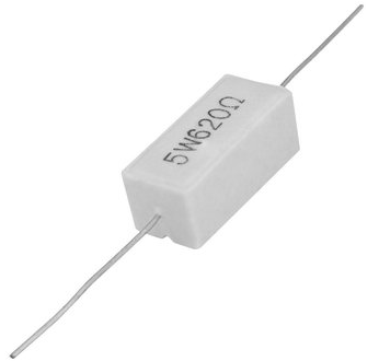 РЕЗИСТОР 5W     620 OM керамика SQP5 RX27-1