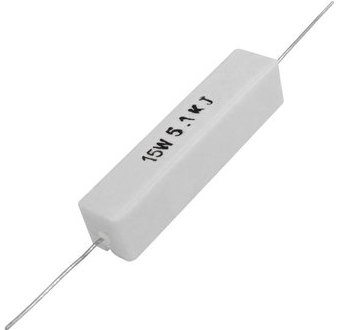РЕЗИСТОР 15W 5.1 KOM керамика SQP15 RX27-1 РЕЗИСТОР 15W 5.1 KOM керамика SQP15 RX27-1