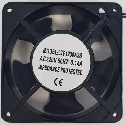 Вентилятор Общего применения AC220V, 120x120x38мм, 2700об/мин., подш. скольжения, 2pin, 0.14A 17.6W EAC LTF1238A2S (RQA12038HSL, JA1238H2S) фото 3 Вентилятор Общего применения AC220V, 120x120x38мм, 2700об/мин., подш. скольжения, 2pin, 0.14A 17.6W EAC LTF1238A2S (RQA12038HSL, JA1238H2S) фото 3