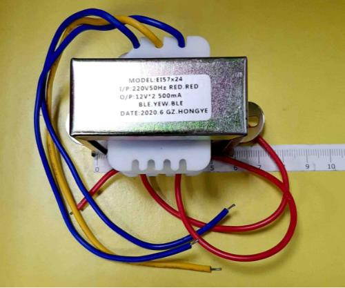 Трансформатор 220V 12V x 2 / 2 x 500mA (0,5A) (EI57*24) 2х6W (59х47х50) китай ( крепление 72мм) 5pin , Красн-220V , Син.Черн-12V , со средней точкой. Трансформатор 220V 12V x 2 / 2 x 500mA (0,5A) (EI57*24) 2х6W (59х47х50) китай ( крепление 72мм) 5pin , Красн-220V , Син.Черн-12V , со средней точкой.