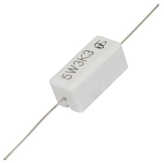 РЕЗИСТОР 5W    3.3 KOM керамика SQP5 5% RX27-1
