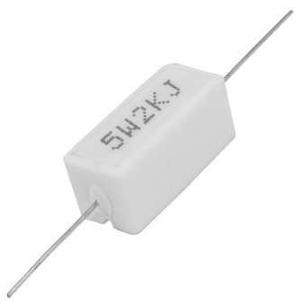 РЕЗИСТОР 5W 2.0 KOM керамика SQP5 5% RX27-1 РЕЗИСТОР 5W 2.0 KOM керамика SQP5 5% RX27-1