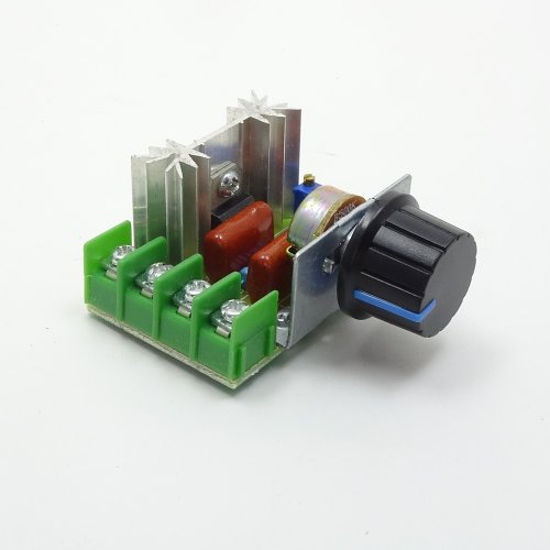 РЕГУЛЯТОР МОЩНОСТИ AC ФАЗОВЫЙ до 2000W 220V, 10A (встроенный /выносной резистор) Применяется для регулировки мощности ламп накал., паяльников, тэнов, 