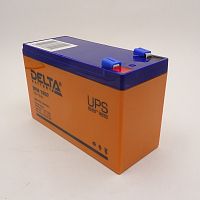 АККУМУЛЯТОР 12V  7.2Ah;F2 (клемма=6,3мм), габар:151x65xx94мм, DELTA DTM1207, Может работать в циклическом и буферном режимах. 