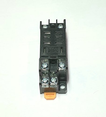 Колодка для реле: 8pin PTF08A  ( на DIN-рейку ); Ток коммутации - 10А; Для реле с видом контактов "2С"( 2 группы контактов), Подходит для реле: < 491 фото 4