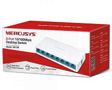 Коммутатор Mercusys MS108, 8 портов 10х100Мбит/с, неуправляемый