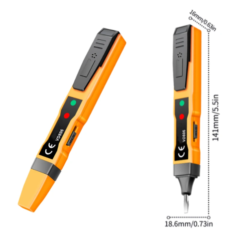 Тестер напряжения переменного/постоянного тока бесконтактный AC 24-1000V TESTER 48NS звуковая и световая индикации Тестер напряжения переменного/постоянного тока бесконтактный AC 24-1000V TESTER 48NS звуковая и световая индикации