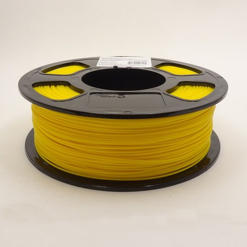 Материал для печати для 3D принтера Филамент   PLA 1.75mm; 1кг; цвет: ЖЕЛТЫЙ  T плавления в диап. 215°С- 225°С; 