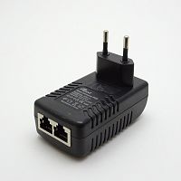 Блок питания PoE для видеонаблюдения, 52V, 0.5A, 26W, штекер: RJ45: 2шт., 81x45x52мм, вх: AC 220-250V POE-11 26W