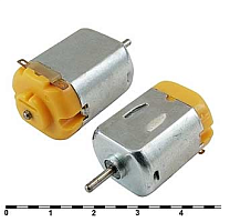 ДВИГАТЕЛЬ ЭЛЕКТРИЧЕСКИЙ DC12V 27x15x20mm (0,61W , реж. холост. хода -5800об/мин , 0,032A) F130-08450 (FC130) (27 х 15 х 20мм вал 2мм длина 11мм)