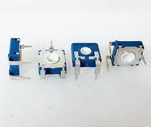 РЕЗИСТОР подстроечный CA14NV17.5 220K 14ммx14мм (Марк. 220K5) (Испания) Цвет корпуса Синий