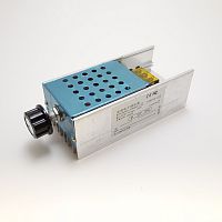 РЕГУЛЯТОР МОЩНОСТИ AC ФАЗОВЫЙ до 6000W (пиковая);3000W (долговременная) 220V, выход: 0-220V Д/ регулир. освещ-ти; скорости.вращения коллекторн.электро