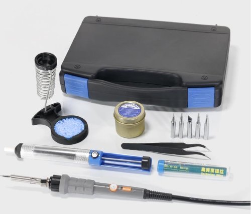 Набор инструментов (для пайки) YIHUA 947-III (tool kit ) Паяльник 60W с регулятором темп 220-480; сменные жала-5 шт., оловоотсос; подст.д/паяльника с 