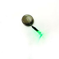 СВЕТОДИОД 3ММ ЗЕЛЕНЫЙ 3 Cd ( 3000 mCd ) U=12-14v, ( угол свеч: 30° ) цв.линзы: белый, прорачн, встроенный внешний резистор ( 3014PGC-14V )