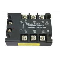 Твердотельное реле (SSR) трехфазное, SA3-4040D,   40A, 90-480V AC, управл. сигнал: 3-32V DC