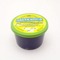 ПАСТА ТЕПЛОПРОВОДНАЯ КПТ-8 100гр (Банка)  Кремнийорганическая (термопаста); теплопроводность не менее 0,65Вт(м*град) при 100°C. Рабоч.t: -60+180°C  Дл