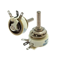 РЕЗИСТОР 1W Переменный ППБ-1А-1Вт 100 OM    5% 78000 (вал М4мм х 16мм) (переменный проволочный бескаркасный до 1000Гц , до 300V , от -60 до +155°С УХЛ