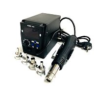 ПАЯЛЬНАЯ СТАНЦИЯ    ELEMENT-969D (фен), Фен горячего воздуха, аналоговая регулировка потока воздуха, t=100℃-480℃/ 212°F-896°F, 700W, Св/д дисплей; 