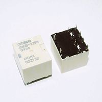 Реле э/м DC12V 5 (имп. 30)A 10pin, пайка (PCB), Контакты: 2 перекл.группы (2С), двухканальное (12VDC/30A) 14x15,4x14мм (OMRON  G8NB-27SR) Сокет для ус