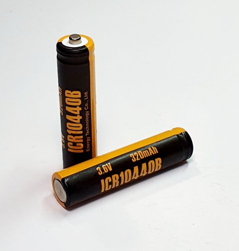 АККУМУЛЯТОР 10440 3,6V 320mAh Li-ION (литиевый) ET ICR10440B, Energy Texnology ( как батарейка R03 AAA ) АККУМУЛЯТОР 10440 3,6V 320mAh Li-ION (литиевый) ET ICR10440B, Energy Texnology ( как батарейка R03 AAA )