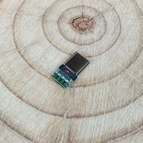 Разъем Type-C (USB-C) Штекер под пайку на кабель; тип C (24pin) фото 2 Разъем Type-C (USB-C) Штекер под пайку на кабель; тип C (24pin) фото 2