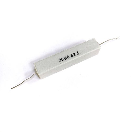 РЕЗИСТОР 25W    6.8 KOM 5% керамика SQP25 RX27-1