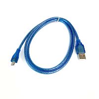 КАБЕЛЬ USB-AM / microUSB (штек.5pin)  ver.2.0  1,0м Круглый; d=4,5мм; цв: синий;
