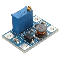 Повышающий DC-DC 2...24V >> 2...28V (регулир.) до 1A (продолжительный: до 1А; кратковременный: до 2А) ; на SX1308 Boost  Преобразователь напряж; часто