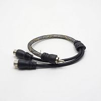 КАБЕЛЬ 1RCA штекер  х 2RCA гнездо (Y-адаптер) 0,3m "Dynamic State RCP-1M2F" 