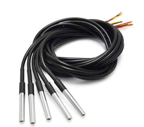 Датчик температуры цифровой DS18B20 с проводом(1м) Диапазон измер: -55...+125°C; металл,герметичный; d датчика=6мм; длина датчика=50мм; Uпит: 3-5,5V; фото 3 Датчик температуры цифровой DS18B20 с проводом(1м) Диапазон измер: -55...+125°C; металл,герметичный; d датчика=6мм; длина датчика=50мм; Uпит: 3-5,5V; фото 3