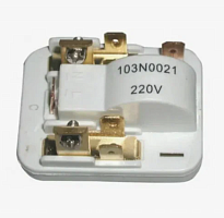 Реле Danffoss пусковое 103N0021 пускозащитное для компрессоров к холодильникам, 220-240V, 25 Om, 48,5 х 37 мм 