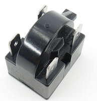 Пусковое реле MZ94-12 4PIN 12 Om (28,5х21,5х28мм)  U max=300V; I max=7A; используются как ограничитель тока и реле при пуске (стартер компрессора холо