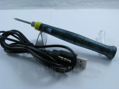 ПАЯЛЬНИК   8W  5V (USB)  ZD-20U (Мини) (жало-32679) Пит.через USB; ручка-термостойкий пластик; керамич.нагреват; скор.разогр.-15сек/ охлажд.-30сек (Шн