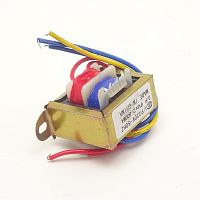 Трансформатор 220V 9V x 2 / 2 х 600ma  (33х34х42мм) китай(крепление 56мм) с проводами 