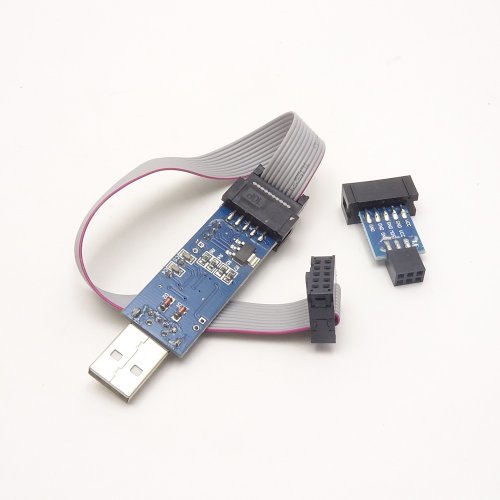 Программатор USBASP V2.0 на ATMEGA8 +Переходник с 10 на 6pin, (интерф: ISP-10pin) для в/сх. программир.м/к AVR  Подкл.к USB(не треб.COM-порт!); Window